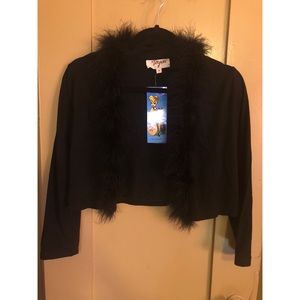 Tatyana fuzzy cropped open top